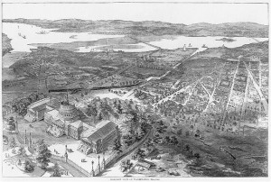 Washington, D.C. balloon view May 1861