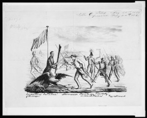 early Civil War cartoon