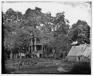 Fairfax Court House, Va. House used as a headquarters by Gen. G. B. McClellan and Gen. P. G. T. Beauregard