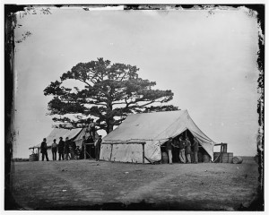 1863 - Bealeton, Va. Sutler's tent at Army of the Potomac headquarters