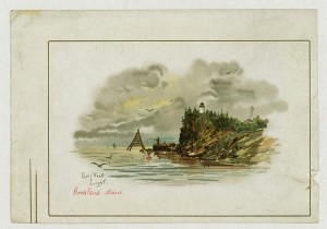 Owl's Head Light, Rockland, Maine (ca.1870 LOC - LC-DIG-ppmsca-09017)