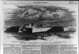Fort McHenry (Harper's 7-13-1861; LOC - LC-USZ62-87800)