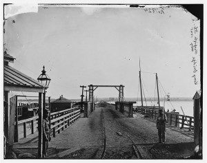 Long Bridge from Washington, 1865
