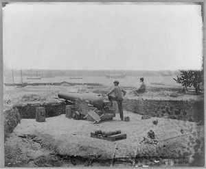Confederate fortifications at Gloucester Point, Va., opposite Yorktown, Va.