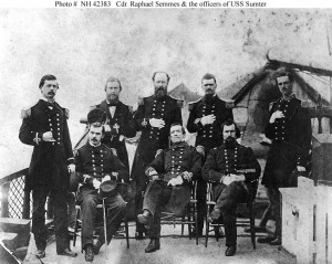 Semmes and officers - CSS Sumter