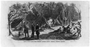 Rebels near Leesburg, 1861