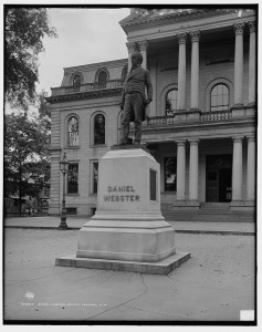 Daniel Webster statue in Concord, New Hampshire