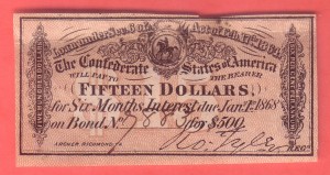 CSA $15 bond coupon