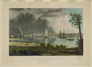 City of Charleston, South Carolina, looking across Cooper's River (engraved by W.J. Bennett c.1838; LOC - LC-DIG-pga-00199)