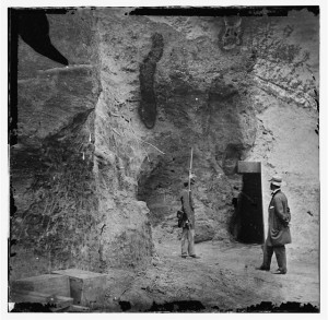 Yorktown, Virginia. Cornwallis cave. Used as a powder magazine by the Confederates (c.1860s; LOC - LC-DIG-cwpb-01626 )