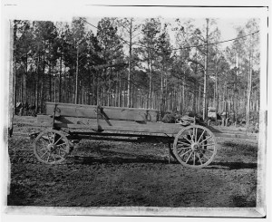 Rappahannock Station, Virginia. Canvas pontoon wagon, 50th New York Engineers (1864 Mar; LOC - LC-B817- 7272)