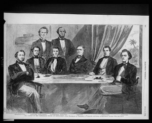 The cabinet of the Confederate States at Montgomery (Harper's June 1861; LOC - LC-USZ62-132563)