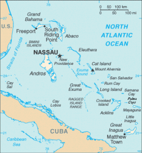 Map of Bahamas