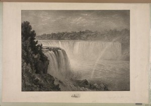Niagara Falls. Part of the American Fall from the foot of the stair case (LOC - LC-DIG-pga-01562)