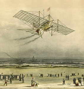 1843 engraving of the Aerial Steam Carriage 1843 engraving of the Aerial Steam Carriage