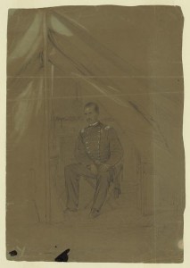 Colonel Hawkins 9th reg. N.Y.S.V. (Alf. R. Waud, Newport News, 186; LOC - LC-DIG-ppmsca-20830)