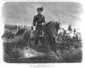 Major General Franz Sigel, United States Army, as colonel, on the battlefield of Carthage July 5th 1861 (LOC - LC-USZ62-15597)