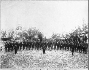 Co. H, 6th Vermont Infantry, Camp Griffin, VA. (between 1861 and 1869, printed later; LOC: LC-USZ62-6414)