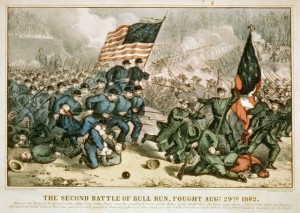 The second battle of Bull Run, fought Augt. 29th 1862. (Currier & Ives, 1862?; LOC: LC-USZC2-2991)