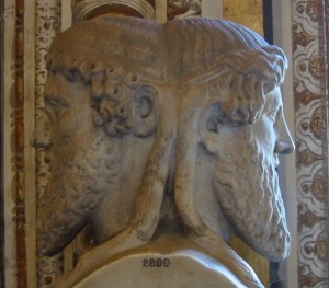 Bust of the god Janus, Vatican museum, Vatican City. Bust of the god Janus, Vatican museum, Vatican City.