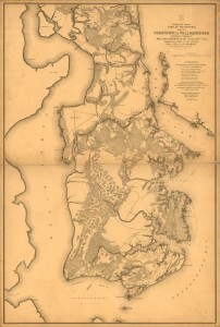 Union mapping on the Peninsula - 1862