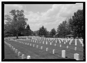 VIEW CAPTURING OLD AND NEW SECTIONS OF CEMETERY. VIEW TO NORTH. - Mill Springs National Cemetery, 9044 West Highway 80, Nancy, Pulaski County, KY (2005; LOC: HALS KY-5-8