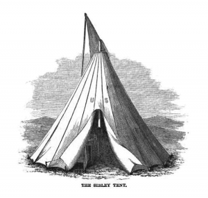 Sibley Tent (The Prairie Traveler: A Hand-Book for Overland Expeditions. New York: Harper & Brothers, Publishers.1859 by Randolph B. Marcy)