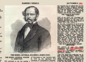 Joseph E. Johnston (Harper's Weekly 10-5-1861)