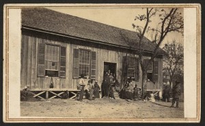 Freedmen's school, Edisto Island, S.C. (between 1862 and 1865; LOC: LC-DIG-ppmsca-11194)