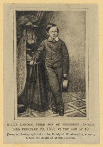 Willie Lincoln, third son of President Lincoln. Died February 20, 1862, at the age of 12 (between 1890 and 1940; LOC: LC-DIG-ppmsca-19390)