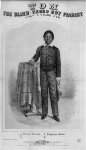 Tom, the blind Negro boy pianist, only 10 years old (c1860; LOC: LC-USZ62-50566)