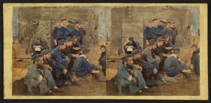 Crew of Monitor, Hampton Roads, Va. 1862 (1862; LOC: LC-DIG-stereo-1s02417)