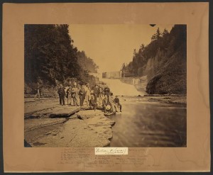 The Secretary of State and the Diplomatic Corps at Trenton Falls, New York (W.J. Baker ; 1863; LOC: LC-DIG-ppmsca-23732)