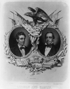 Lincoln and Hamlin (Published by C.H. Brainard, 322 Washington Street, Boston, c1860 ; LOC: LC-USZ62-3980)