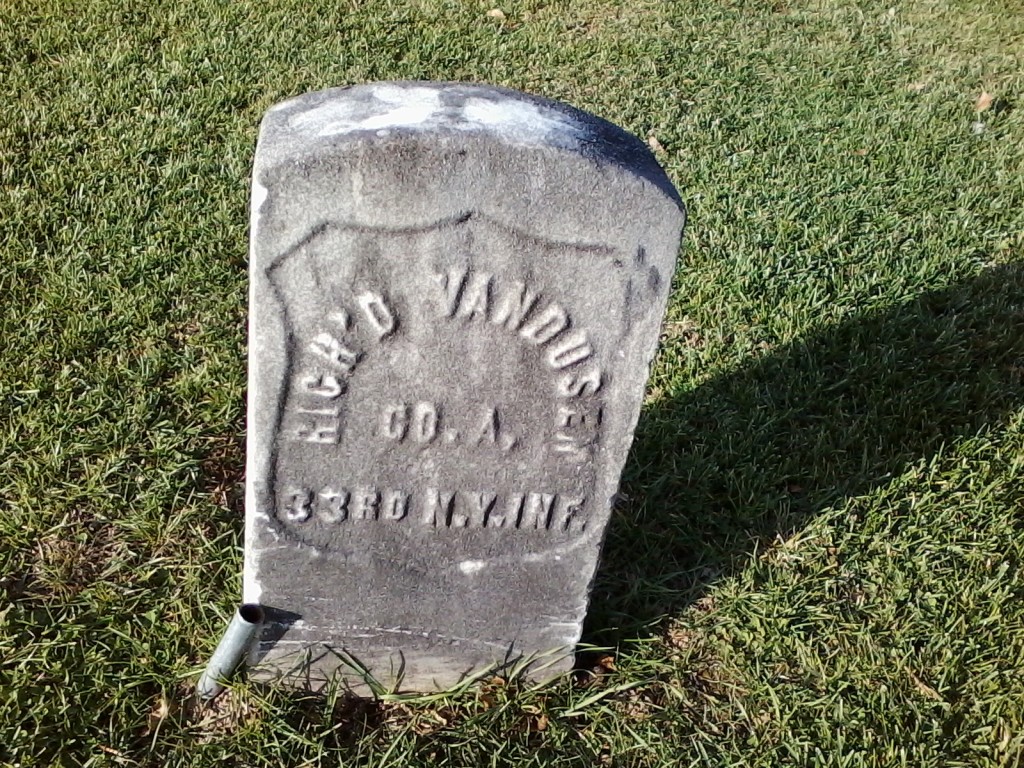 "our humorous friend" - grave at Restvale Cemetery, Seneca Falls, NY (November 26, 2015)