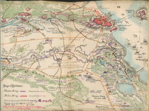Siege of Yorktown (Robert Knox Sneden, April 1862; LOC - Civil War Maps)