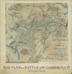 Battle of Williamsburg map (by Robert Knox Sneden; LOC: gvhs01 vhs00006 http://hdl.loc.gov/loc.ndlpcoop/gvhs01.vhs00006) Battle of Williamsburg map (by Robert Knox Sneden; LOC: gvhs01 vhs00006 http://hdl.loc.gov/loc.ndlpcoop/gvhs01.vhs00006)