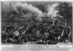 Battle of Fair Oaks, Va. May 31st 1862 (Currier & Ives, 1862;LOC: Currier & Ives, 1862)