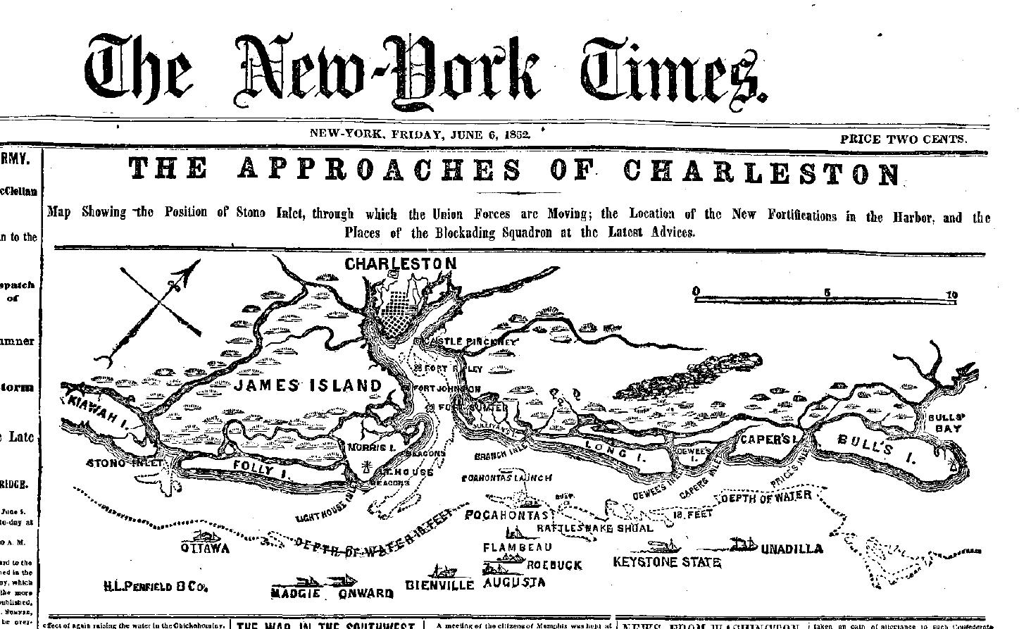 CharlestonJune1862NYT (New York Times 6-6-1862) CharlestonJune1862NYT (New York Times 6-6-1862)