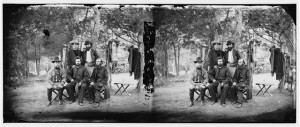 Harrison's Landing, Va. Group of the Irish Brigade (1862 July by Alexander Gardner; LOC: LC-DIG-cwpb-00280)