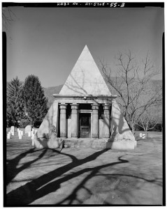 VIEW OF VIELE MONUMENT - U. S. Military Academy, Cemetery, West Point, Orange County, NY (LOC: HABS NY,36-WEPO,1/55--3)