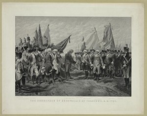 The surrender of Cornwallis at Yorktown A.D. 1781 (ca. 1870; LOC: LC-DIG-pga-01668)