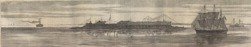 FORT WOOL (RIP RAPS), HAMPTON ROADS.-SKETCHED BY JOHN EVERDING (Harper's Weekly December 17, 1864