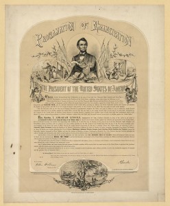 Proclamation of emancipation (no date recorded on shelflist card; LOC: LC-DIG-pga-02130)