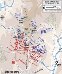 Map of the Battle of Antietam of the American Civil War by Hal Jespersen