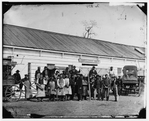 Washington, D.C. Workmen in front of the Ambulance Shop (1865 April; LOC: LC-DIG-cwpb-04256)