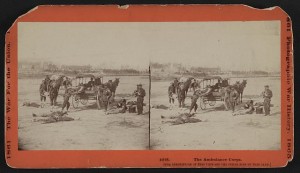 The Ambulance Corps. (bt William Frank Browne, between 1861 and 1869; LOC: LC-DIG-stereo-1s02808)