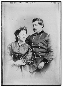 Gen. Geo. McClellan and wife (Bain News Service, no date recorded on caption card; LOC: LC-DIG-ggbain-33334 )