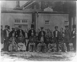 Washington, D. C. Washington Navy Yard. First Japanese treaty commission to the U. S., 1860 (1860; LOC: LC-USZ62-19411)