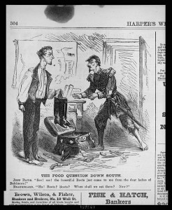 The food question down south (Harper's weekly, v. 7, no. 332 (1863 May 9), p. 304; LOC: LC-USZ62-132854)